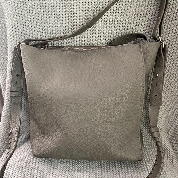 AllSaints Kita Bag Grey Leather - Picture 9 of 13